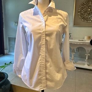 Banana Republic White Tailored Shirt